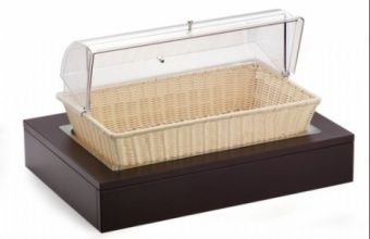 Поднос с корзиной для хлеба с крышкой Roll-Top на дерев.Подставке венге 51136900 – купить по цене завода