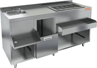 Барная станция Hicold НБМКС-16/6БПК с бортом без ящиков и вертушки – купить в Ижевске по цене завода